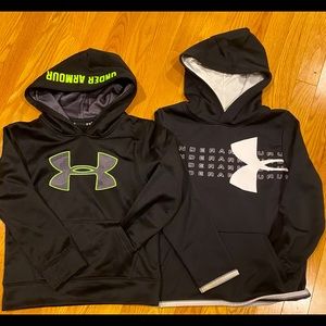 2 boys Under Armour hoodies